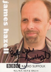 James Hazell BBC Radio Suffolk Hand Signed Cast Card Photo