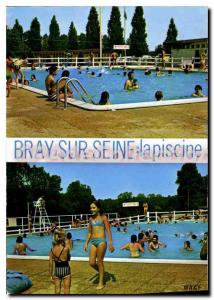 Postcard Modern Bray sur Seine (Seine et Marne) Pool