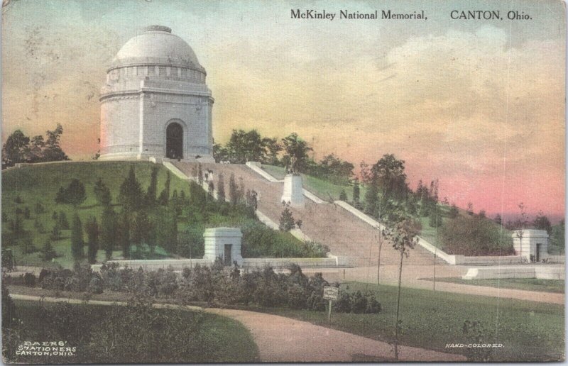 USA McKinley National Memorial Canton Ohio Vintage Postcard 09.10 