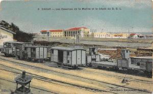 B91656 dakar senegal railway station train the barracks of the navy  africa