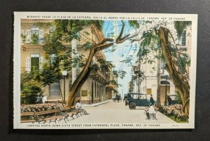 Mint Vintage 6th Street Cathedral Plaza Panama City Picture Postcard