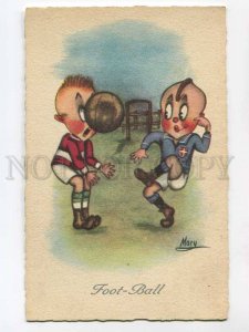 3073965 FOOTBALL by Mary Vintage italian Art nouveau PC