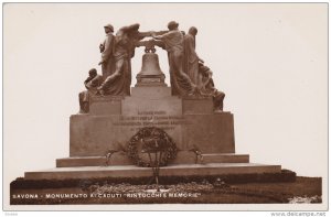 RP: SAVONA , Italy , 10-20s ; Monumento Al caduti Rintocchie Memorie