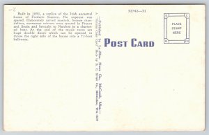 Natchez Mississippi~Stanton Hall~Vintage Linen Postcard