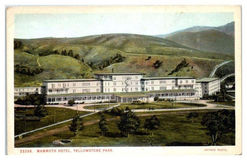 Early 1900s Mammoth Hotel, Yellowstone National Park, WY Postcard