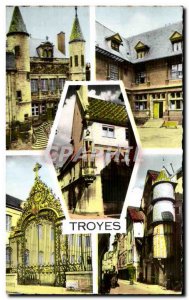 Modern Postcard Troyes Hotels Vauluisant and God Mauroy Hotel Tower & # 39orf...
