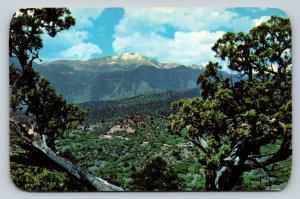 Pikes Peak Region in Colorado VINTAGE Postcard 0884