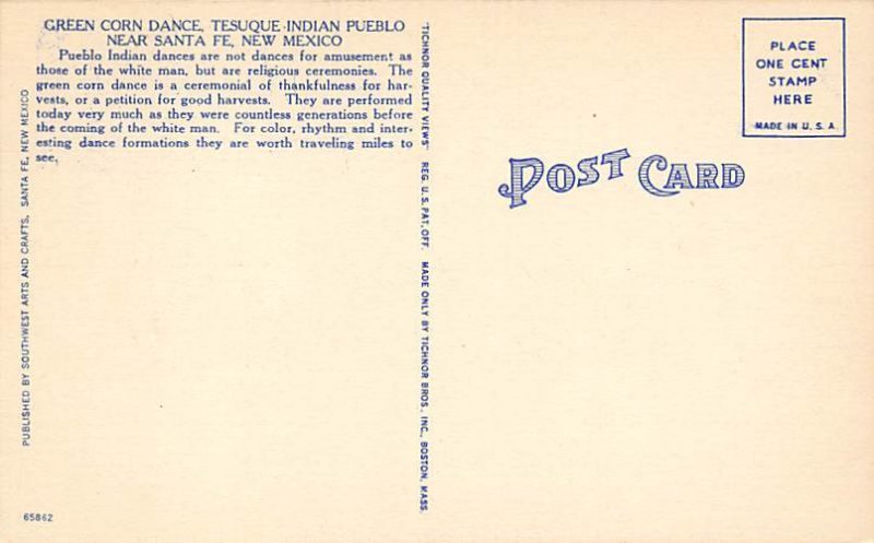 Green Corn Dance Tesuque Indian Pueblo Santa Fe NM