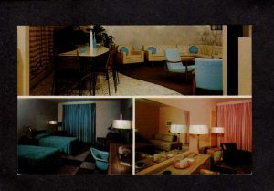 MI University Motel Hotel Ann Arbor Michigan Multi View Postcard
