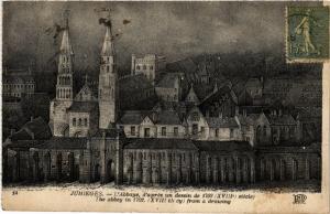 CPA JUMIEGES-L'Abbaye d'apres un dessin (269807)