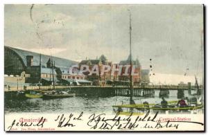 Old Postcard Amsterdam Centraal Station