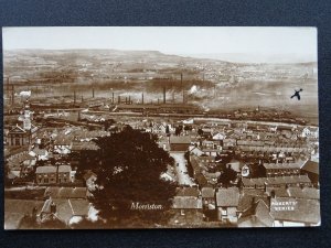 Wales Swansea MORRISTON Industrial Panoramic View - Old RP Postcard by Roberts