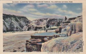 Cleopatra Terrace and Mound Terrace Yellowstone National Park Curteich