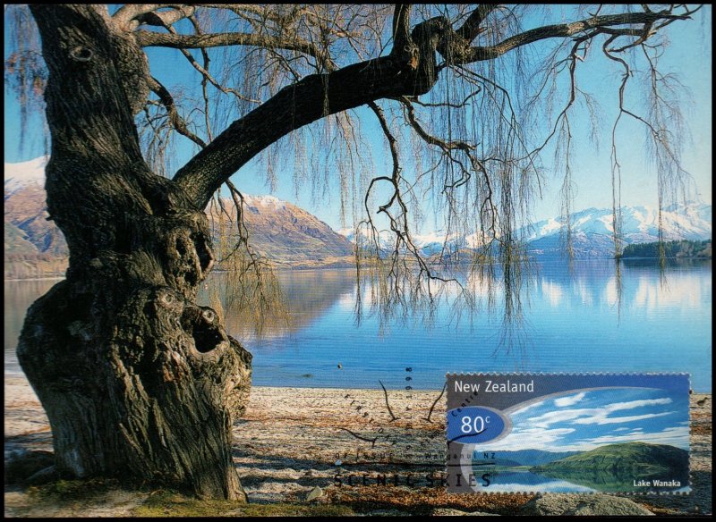 New Zealand - Maximum card - Lake Wanaka, used 1998-