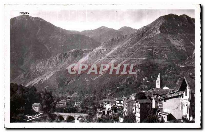 Old Postcard General view Saint Martin Vesubie