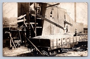 J87/ Brilliant Ohio RPPC Postcard c1910 Steubenville Sand Co Railroad 1015