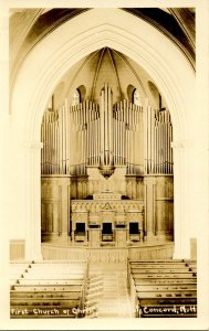 NH - Concord. First Church of Christ Scientist, Interior.  RPPC