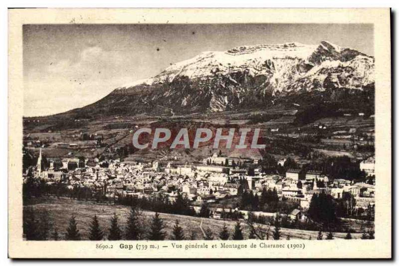 Postcard Old Gap Vue Generale and Mountain Charanec