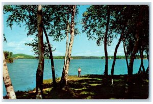 1955 Scenic Point Mississippi River Lum Park Brainerd Minnesota Vintage postcard