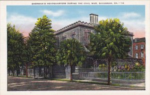 Sherman's Headquarters During Civil War Savannah Georgia