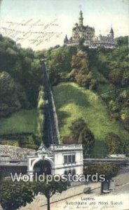 Gutschbahn und Hotel Gutsch Luzern Swizerland Postcard