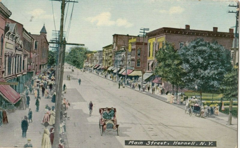 HORNELL, New York, 1912; Main Street