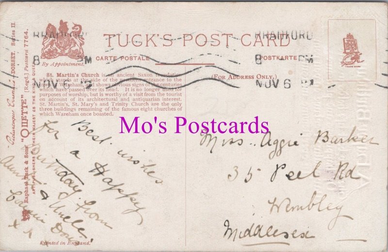 Genealogy Postcard - Barker, 35 Peel Road, Wembley, Middlesex  GL2208