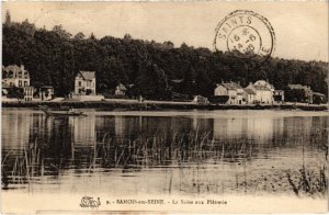 CPA Samois s Seine La Seine aux Platrerie FRANCE (1300585)