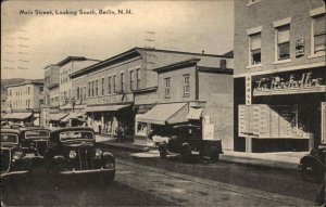Berlin New Hampshire NH Main Street Scene 1950s Pickup Truck Vintage Postcard