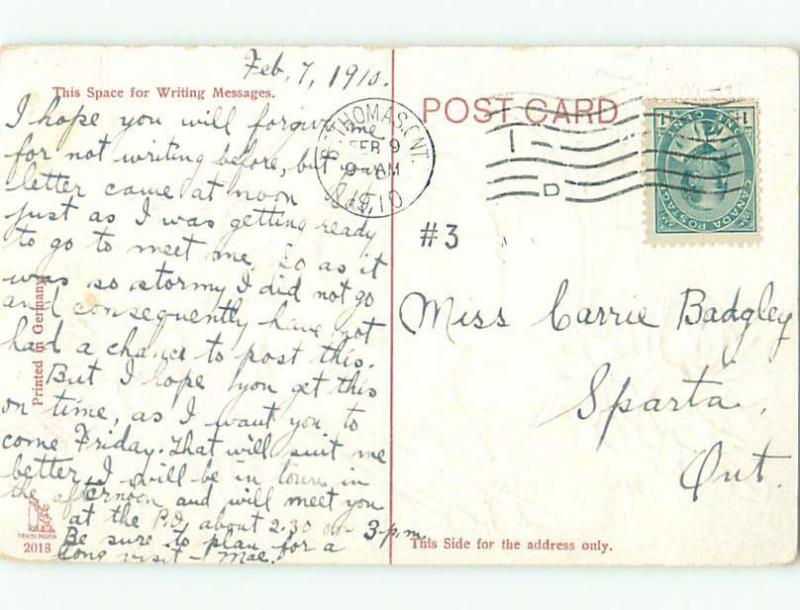 Pre-Linen valentine CUPIDS PLUS WOMAN'S FACE INSIDE HEART J0990