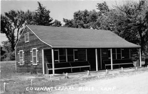 Hordville Nebraska~Covenant Cedars Bible Camp Office~Note on Back~1956 RPPC