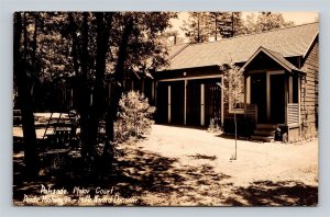 Dunsmuir California Palisade Motor Court Pacific Highway 99 Real Photo Postcard