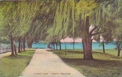 Maryland Oxford Lovers Lane Handcolored Albertype