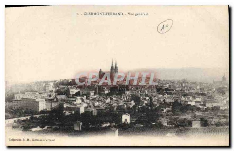 Old Postcard Clermont Ferrand General view