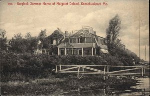 Kennebunkport Maine ME Greylock Summer Home Margaret Deland c1900s-20s Postcard