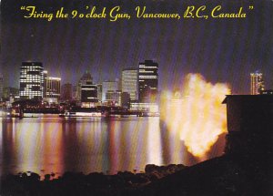 Canada Firing The 9 O'Clock Gun Vancouver British Columbia