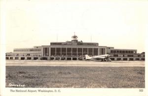 Washington DC National Airport Real Photo Antique Postcard K61377