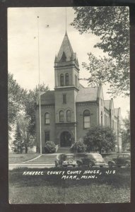 RPPC MORA MINNESOTA KANABEC COUNTY COURT HOUSE CARS REAL PHOTO POSTCARD