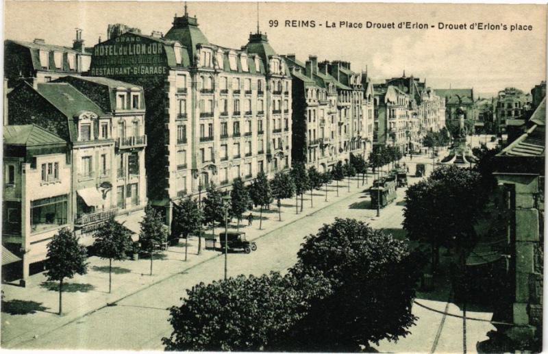 CPA REIMS - La Place Drouet d'Erlon-Drouet d'Erlon's place (245286)