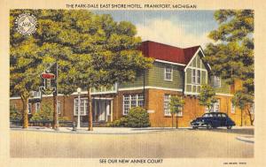 Frankfort Michigan Park Dale East Shore Hotel Linen Antique Postcard K23097