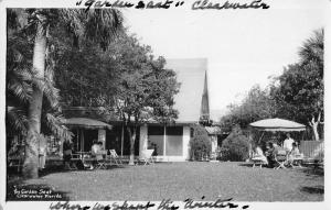 Clearwater Florida The Garden Seat Real Photo Antique Postcard J49543