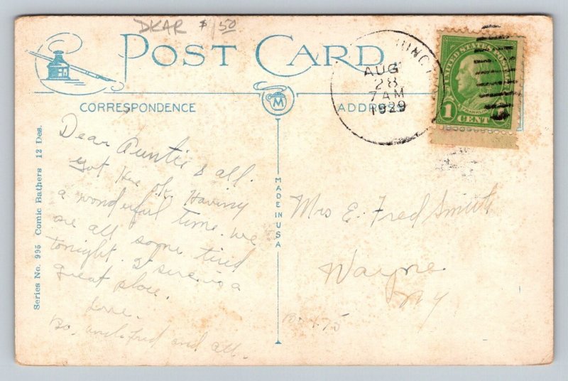 1929  Olathe  Kansas  Greetings     Postcard