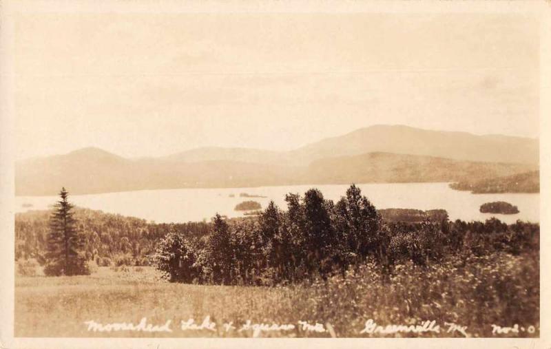 Greenville Maine Moosehead Lake Real Photo Antique Postcard J72697