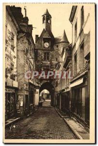 Old Postcard Chateau Amboise The Clock Tower