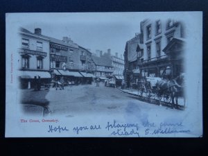 OSWESTRY The Cross showing THE CROSS STORE c1903 Postcard by Chester Vaughan