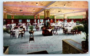 SAN DIEGO, CA California ~ Roadside Interior RUDDER'S CAFE UNION 1911 Postcard