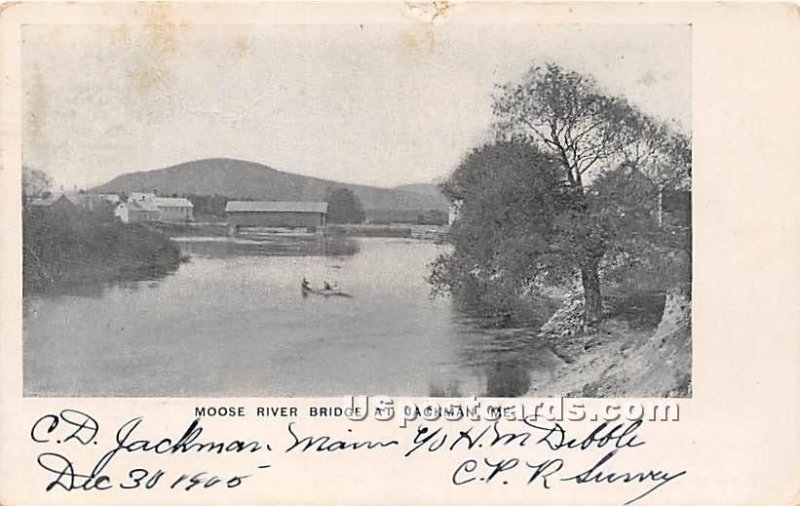 Moose River Bridge in Jackman, Maine