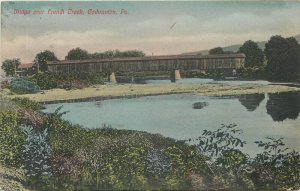 Pennsylvania Cochranton Bridge French Creek Peters #7872 Postcard 22-10627