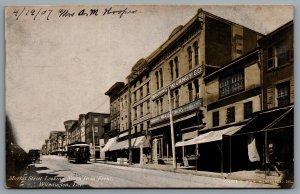 Postcard Wilmington DE c1907 Market Street Looking North From Front Street View