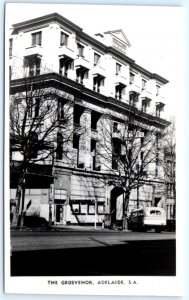 RPPC ADELAIDE, South Australia ~ THE GROSVENOR HOTEL Bus - Sandeman's Postcard